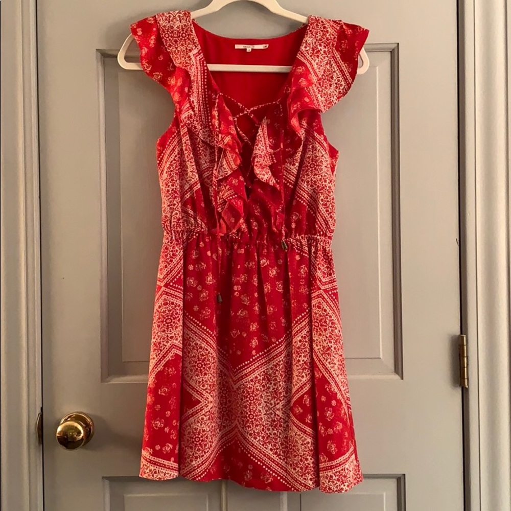 Tularosa Red Pattern Dress